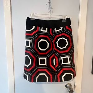 Ann Taylor Geometrical Design Skirt (Size 2)